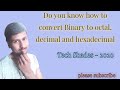 Base Conversion in Python / Convert Binary to octal, decimal and hexadecimal format /Python Tutorial