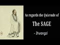 as regards the quietude of the sage zhuangzi