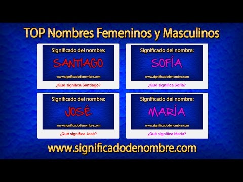 SIGNIFICADO De NOMBRES | Origen, Santoral, Personalidad Y Más