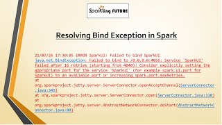 Resolving ERROR SparkUI: Failed to bind SparkUI java.net.BindException in Spark with Scala