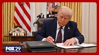 President Trump signs Executive Orders in Oval Office