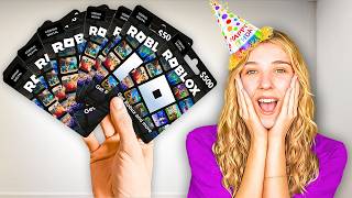 I Surprised My Little Sister With $200,000 ROBUX In REAL LIFE!!