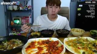 칠리새우 양장피 해물누룽지탕 애기짜장면 EatingShow 먹방 150426