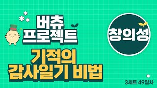 창의성_미덕과 함께하는 기적의 감사일기 비법 49일차