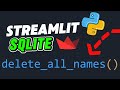 Streamlit + SQLite Tutorial 8: Danger Zone! Delete All Data with One Click