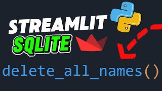 Streamlit + SQLite Tutorial 8: Danger Zone! Delete All Data with One Click