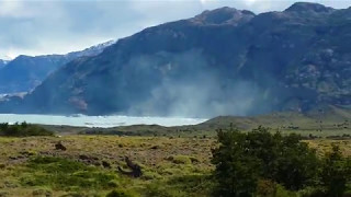 Huemul Circuit: Intense Winds Carrying Lago Viedma Into the Air