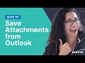 Save Attachments from Outlook