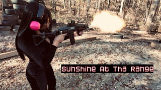 Sunshine At The Range With A Mini Draco and A Zastava ZPAP 85