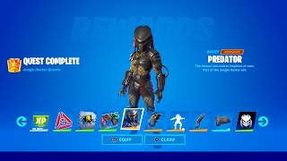 How to Unlock Predator Skin in Fortnite (All Jungle Hunter Quests)