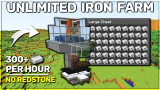 Minecraft MUST Have Iron Farm (300+ Per Hour)