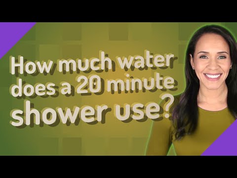 How many Litres per minute does a shower use?