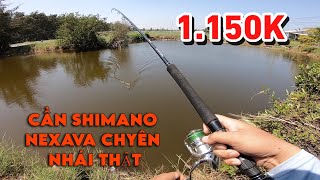 Review cần lure Shimano Nexave 2m7 chuyên nhái thật chỉ có 1.150k