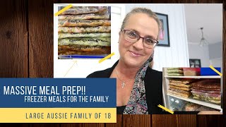 *MASSIVE* MEAL PREP / Freezer Meals for the Family / Mum of 16 KiDs