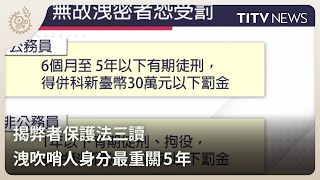 揭弊者保護法三讀 洩吹哨人身分最重關5年｜每日熱點新聞｜原住民族電視台