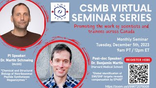 CSMB Virtual Seminar – Dec 5 – Martin Schmeing and Benjamin Martin