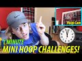 INSANE 1 MINUTE MINI HOOP CHALLENGES!