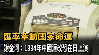 匯率牽動國家命運　謝金河：1994年中國滙改恐在日上演－民視新聞