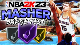 NBA 2K23 Best Finishing Badges Masher Test : Best Value Badges