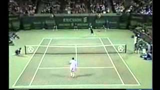 Pete Sampras great shots selection against Lleyton Hewitt (Key Biscayne 2000 SF)