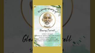 Glenroy Farrell | Funeral Announcement #obituariessvg