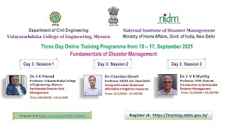 Day 3 - Three - Day Online Training Programme on "Fundamentals of Disaster Management"