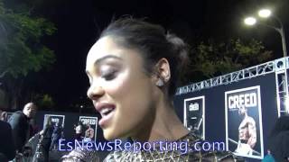 Tessa Thompson (Bianca) "Creed" Movie -  EsNews Boxing
