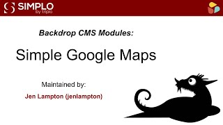 Backdrop CMS Modules: Simple Google Map