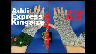 HOW TO MAKE FINGERLESS GLOVES ON ADDI EXPRESS EXPRES KINGSIZE (2018)