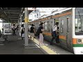 東海道本線２１１系＋２１１系普通列車熱海行き藤枝駅到着シーン2021.07.27.