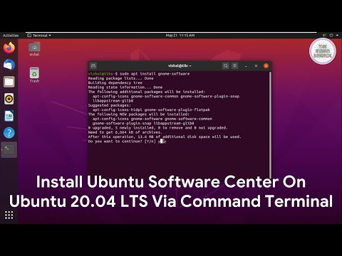 Install Ubuntu Software Center on Ubuntu 20.04 LTS (Focal Fossa) via command terminal