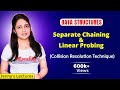8.1 Hashing Techniques to Resolve Collision| Separate Chaining and Linear Probing | Data structure