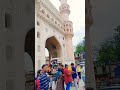 walking on the streets of charminar footpath hyderabad telangana