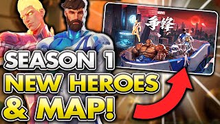 Marvel Rivals FIRST Season 1 News - Fantastic 4 Heroes \u0026 NEW MAP