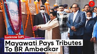 BSP Chief Mayawati Pays Floral Tributes To BR Ambedkar On Death Anniversary