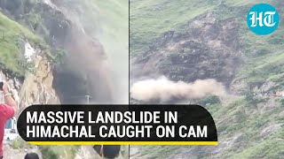 Watch: Massive landslide blocks Shimla-Kinnaur highway in Himachal Pradesh; video goes viral