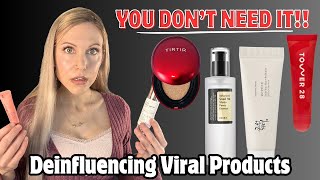 Deinfluencing Viral Skincare