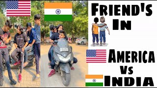 Friend’s In 👫 🇺🇸America VS 🇮🇳India | Funny comedy 🎭 Video😂 | #shorts