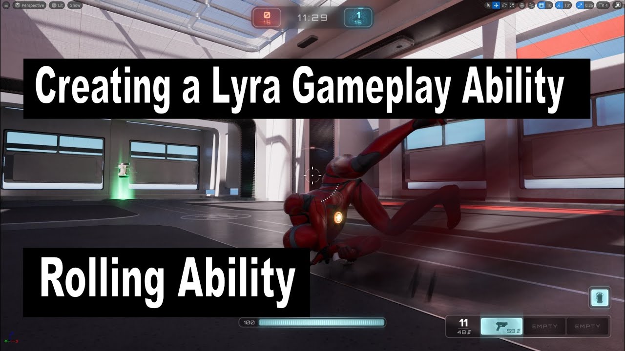 Creating A UE5 Lyra Gameplay Ability : Rolling - YouTube