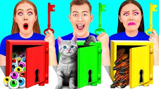 Solve the Mystery Challenge of 1000 Keys | Funny Food Hacks by Fun Challenge