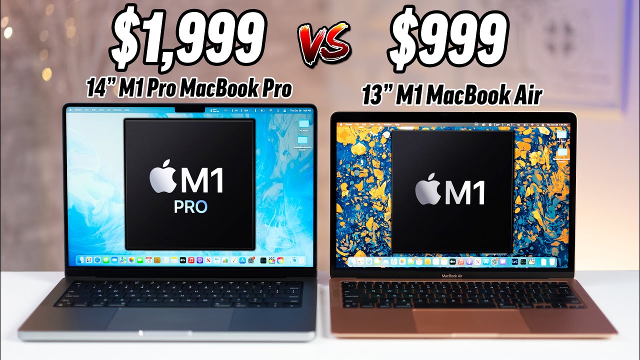 14" MacBook Pro Vs M1 MacBook Air - Worth $1,000 MORE? 🤔 - YouTube