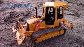 Toy Trucks for Kids: UNBOXING Bruder Construction Trucks: CAT Track-type Tractor Bulldozer