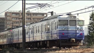 115系N17編成　信越本線下り快速新潟行き3373M　新井→新潟