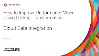 How to Improve Performance When Using Lookup Transformation