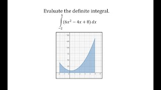 Evaluate a Definite Integral: Quadratic Function