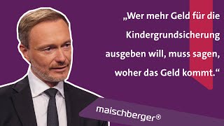 Bundesfinanzminister Christian Lindner (FDP) über den Haushalt 2024 | maischberger