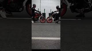 KTM.Vs yamaha MT 15 😚 #instagram#automobile#yamahamt15modificationstutas#trending