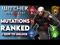 Witcher 3 All MUTATIONS Ranked! - Which Mutation Is Best? + How to Unlock Mutations