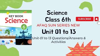 AFAQ Sun Series New Science Class 6th Unit 1 to 13