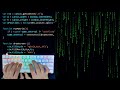 ASMR Programming - Coding Matrix Rain With JavaScript - No Talking